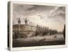 UK, London, Wharf at Westminister Bridge-Jacques-Laurent Agasse-Stretched Canvas