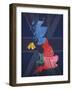 UK Map-Design Turnpike-Framed Giclee Print