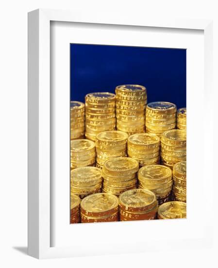 UK Money, Pound Coins-Fraser Hall-Framed Photographic Print