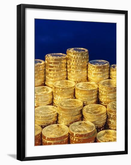 UK Money, Pound Coins-Fraser Hall-Framed Photographic Print