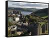 Uk, North Wales; Conwy; View of the Town and Castle with the Conwy River Behind-John Warburton-lee-Framed Stretched Canvas