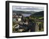 Uk, North Wales; Conwy; View of the Town and Castle with the Conwy River Behind-John Warburton-lee-Framed Photographic Print