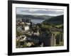 Uk, North Wales; Conwy; View of the Town and Castle with the Conwy River Behind-John Warburton-lee-Framed Photographic Print