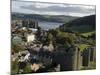 Uk, North Wales; Conwy; View of the Town and Castle with the Conwy River Behind-John Warburton-lee-Mounted Photographic Print