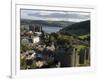 Uk, North Wales; Conwy; View of the Town and Castle with the Conwy River Behind-John Warburton-lee-Framed Photographic Print