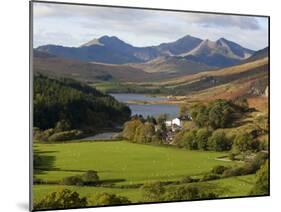 Uk, North Wales, Snowdonia; the Snowdon Horseshoe Rises Above Llyn Mymbr-John Warburton-lee-Mounted Photographic Print