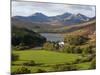 Uk, North Wales, Snowdonia; the Snowdon Horseshoe Rises Above Llyn Mymbr-John Warburton-lee-Mounted Photographic Print