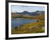 Uk, North Wales, Snowdonia; the Snowdon Horseshoe Rises Above Llyn Mymbyr-John Warburton-lee-Framed Photographic Print