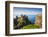 UK, Northern Ireland, County Antrim, Bushmills, Dunluce Castle ruins-Walter Bibikw-Framed Photographic Print