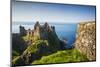 UK, Northern Ireland, County Antrim, Bushmills, Dunluce Castle ruins-Walter Bibikw-Mounted Photographic Print