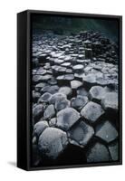 UK, Northern Ireland, County Antrim, Giant's Causeway, Prismatic Basalt Columns-null-Framed Stretched Canvas