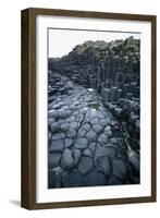 UK, Northern Ireland, County Antrim, Giant's Causeway, Prismatic Basalt Columns-null-Framed Giclee Print