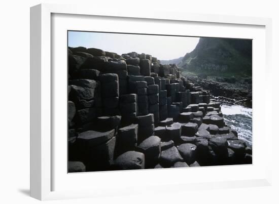 UK, Northern Ireland, County Antrim, Giant's Causeway, Prismatic Basalt Columns-null-Framed Giclee Print