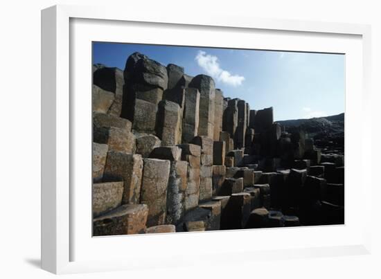 UK, Northern Ireland, County Antrim, Giant's Causeway, Prismatic Basalt Columns-null-Framed Giclee Print