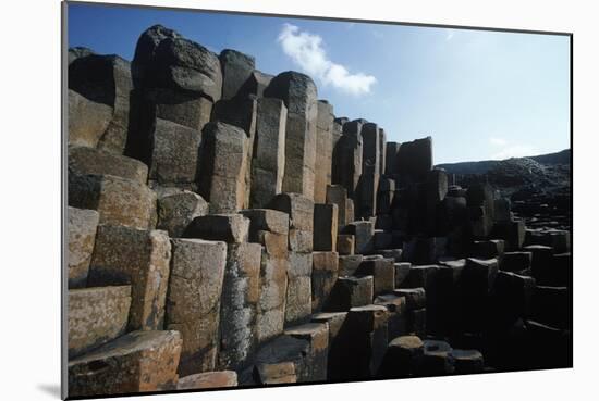 UK, Northern Ireland, County Antrim, Giant's Causeway, Prismatic Basalt Columns-null-Mounted Giclee Print