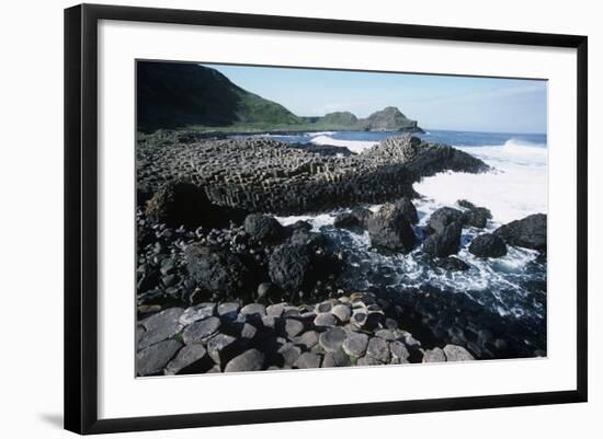 UK, Northern Ireland, County Antrim, Giant's Causeway, Prismatic Basalt Columns-null-Framed Giclee Print