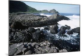 UK, Northern Ireland, County Antrim, Giant's Causeway, Prismatic Basalt Columns-null-Mounted Giclee Print