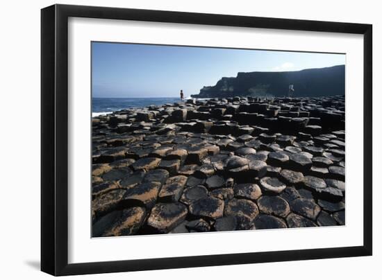 UK, Northern Ireland, County Antrim, Giant's Causeway, Prismatic Basalt Columns-null-Framed Giclee Print