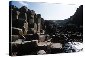 UK, Northern Ireland, County Antrim, Giant's Causeway, Prismatic Basalt Columns-null-Stretched Canvas