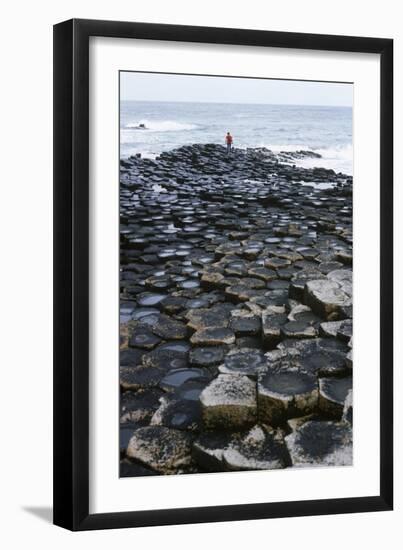 UK, Northern Ireland, County Antrim, Giant's Causeway, Prismatic Basalt Columns-null-Framed Giclee Print