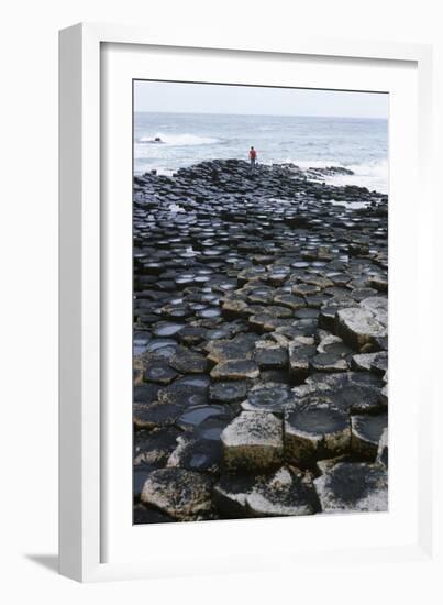 UK, Northern Ireland, County Antrim, Giant's Causeway, Prismatic Basalt Columns-null-Framed Giclee Print