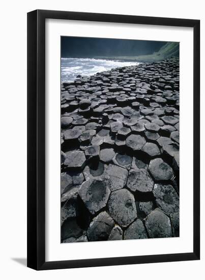 UK, Northern Ireland, County Antrim, Giant's Causeway, Prismatic Basalt Columns-null-Framed Giclee Print