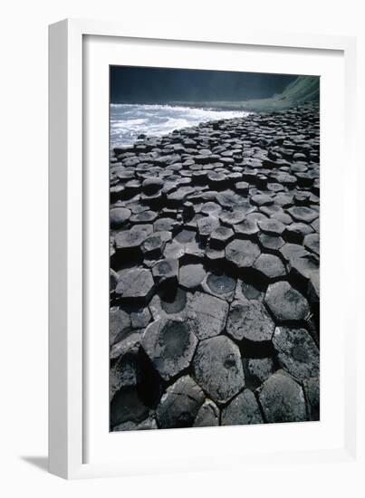 UK, Northern Ireland, County Antrim, Giant's Causeway, Prismatic Basalt Columns-null-Framed Giclee Print