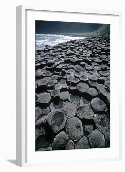 UK, Northern Ireland, County Antrim, Giant's Causeway, Prismatic Basalt Columns-null-Framed Giclee Print