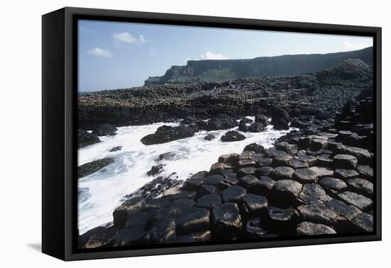 UK, Northern Ireland, County Antrim, Prismatic Basalt Columns of Giant's Causeway-null-Framed Stretched Canvas
