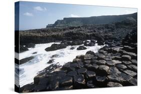 UK, Northern Ireland, County Antrim, Prismatic Basalt Columns of Giant's Causeway-null-Stretched Canvas