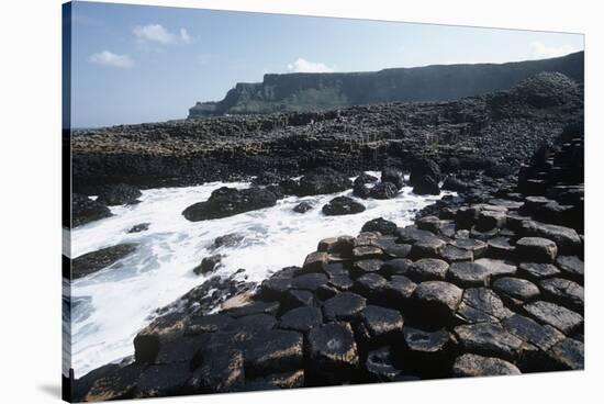 UK, Northern Ireland, County Antrim, Prismatic Basalt Columns of Giant's Causeway-null-Stretched Canvas