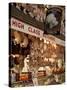 UK, Oxford, A Well-Stocked, 'High Class' Butcher Selling Christmas Turkeys in Oxford's Covered Mark-Niels Van Gijn-Stretched Canvas