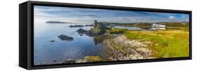 UK, Scotland, Argyll and Bute, Islay, Lagavulin Bay, Lagavulin Whisky Distillery-Alan Copson-Framed Stretched Canvas