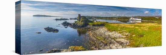 UK, Scotland, Argyll and Bute, Islay, Lagavulin Bay, Lagavulin Whisky Distillery-Alan Copson-Stretched Canvas