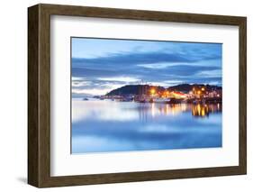 Uk, Scotland, Argyll and Bute, Oban. the Port of Oban During the Last Light of the Day.-Ken Scicluna-Framed Photographic Print