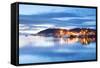 Uk, Scotland, Argyll and Bute, Oban. the Port of Oban During the Last Light of the Day.-Ken Scicluna-Framed Stretched Canvas