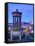 UK, Scotland, Edinburgh, Calton Hill, Stewart Monument-Alan Copson-Framed Stretched Canvas