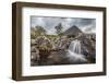 UK, Scotland, Highland, Glen Coe, River Coupall, Coupall Falls and Buachaille Etive Mor-Alan Copson-Framed Photographic Print