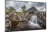 UK, Scotland, Highland, Glen Coe, River Coupall, Coupall Falls and Buachaille Etive Mor-Alan Copson-Mounted Photographic Print