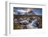 UK, Scotland, Highland, Glen Coe, River Coupall, Coupall Falls and Buachaille Etive Mor-Alan Copson-Framed Photographic Print