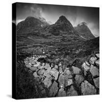 UK, Scotland, Highland, Glen Coe, the Three Sisters-Alan Copson-Stretched Canvas