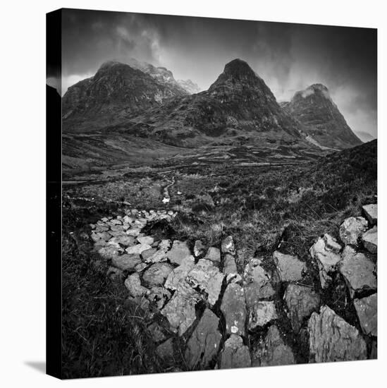 UK, Scotland, Highland, Glen Coe, the Three Sisters-Alan Copson-Stretched Canvas