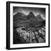UK, Scotland, Highland, Glen Coe, the Three Sisters-Alan Copson-Framed Photographic Print