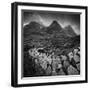 UK, Scotland, Highland, Glen Coe, the Three Sisters-Alan Copson-Framed Photographic Print