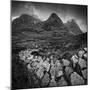 UK, Scotland, Highland, Glen Coe, the Three Sisters-Alan Copson-Mounted Photographic Print