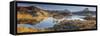 UK, Scotland, Highland, Sutherland, Lochinver, Loch Druim Suardalain, Mount Canisp (centre) and Mou-Alan Copson-Framed Stretched Canvas