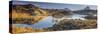 UK, Scotland, Highland, Sutherland, Lochinver, Loch Druim Suardalain, Mount Canisp (centre) and Mou-Alan Copson-Stretched Canvas