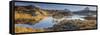UK, Scotland, Highland, Sutherland, Lochinver, Loch Druim Suardalain, Mount Canisp (centre) and Mou-Alan Copson-Framed Stretched Canvas