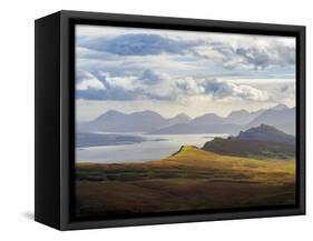 UK, Scotland, Highlands, Isle of Skye, Landscape of the island seen from The Storr.-Karol Kozlowski-Framed Stretched Canvas