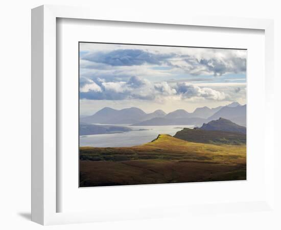 UK, Scotland, Highlands, Isle of Skye, Landscape of the island seen from The Storr.-Karol Kozlowski-Framed Photographic Print